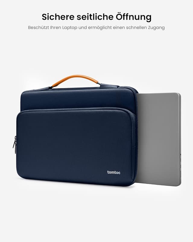 Detalle de tomtoc 360° Laptoptasche für 15-Zoll Notebooks (CornerArmor, wasserabweisend)
