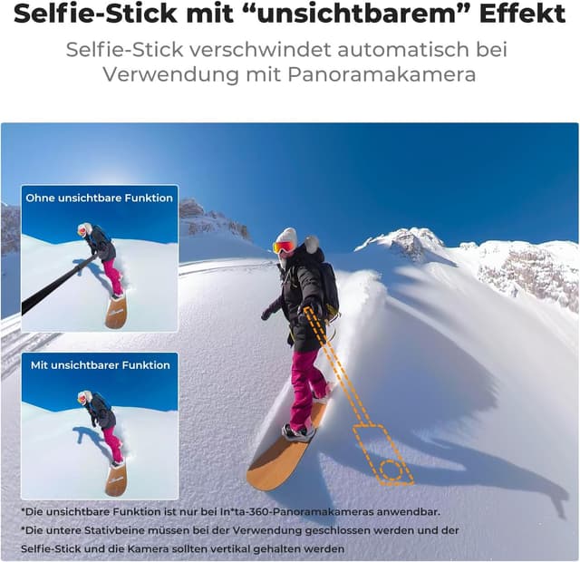 Detalle 2 de K&F CONCEPT MS21 Selfie Stick Stativ 120 cm