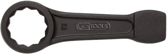 Detalle de KS Tools 517.0927 – Clé à œil à frapper 27 mm en chrome-molybdène, tête brunie