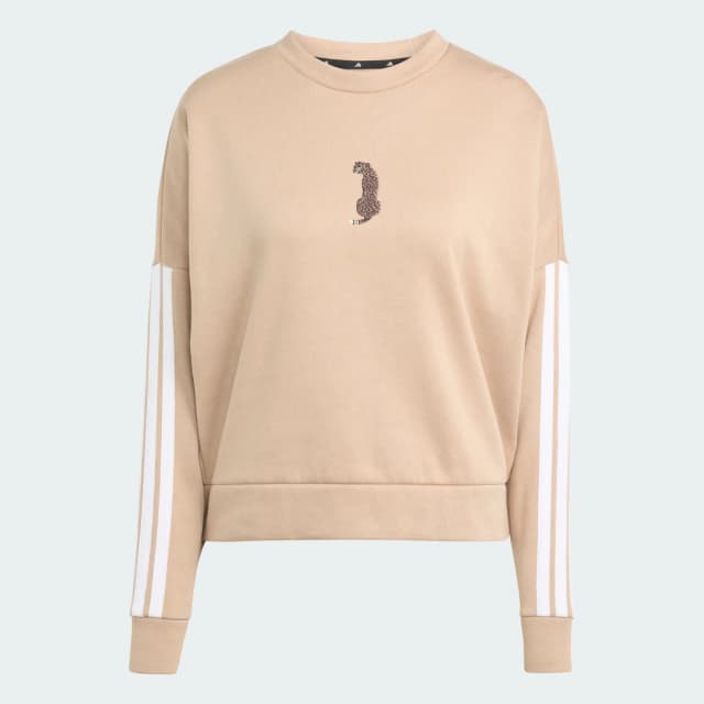 Detalle de adidas Animal Graphic Sweatshirt marrón