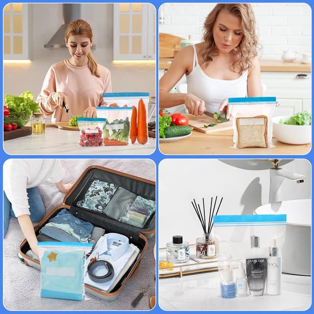 Thumbnail 6 de Adtefon Freezer Bags 70 Pcs Food Storage Set