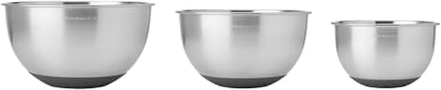 Detalle de KitchenAid Stainless Steel Mixing Bowls (Set of 3)