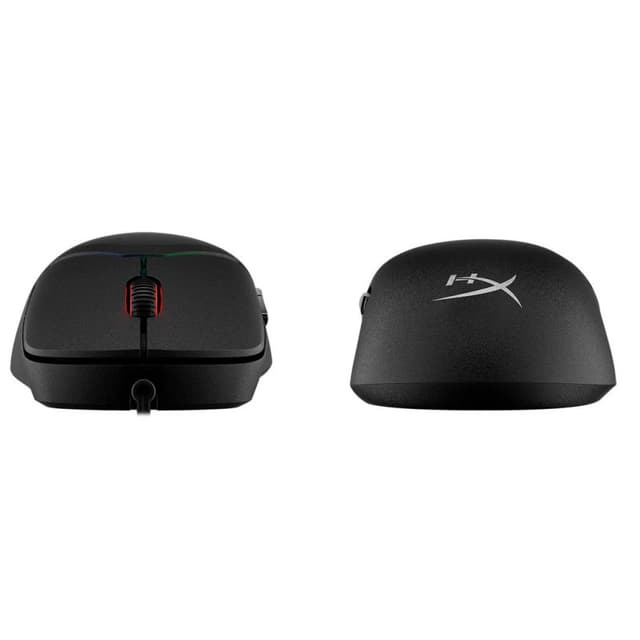 Detalle de HyperX Pulsefire Saga ratón gaming RGB con sensor 26.000 DPI y 8.000 Hz, 6 botones (negro)