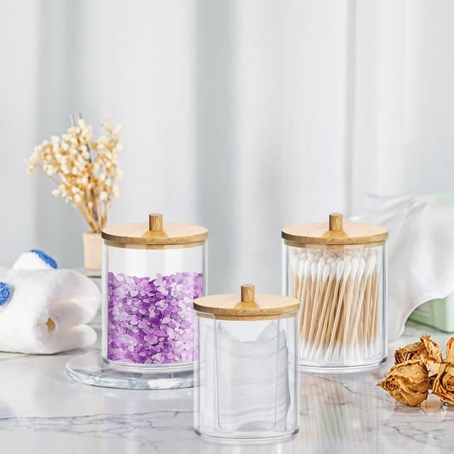 Thumbnail 6 de Gigmeta Acryl Wattestäbchen Behälter 3er-Set