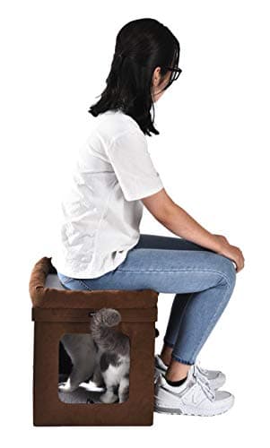 Thumbnail 6 de Amazon Basics Casa para Gato Plegable 🐱 38x38x43 cm