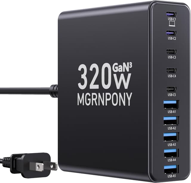 Detalle de MGRNPONY 320W USB C Charger đ