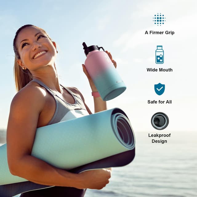 Thumbnail 4 de Coolflask Galaxy 64 oz Insulated Water Bottle