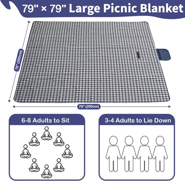 Thumbnail 1 de Habaylin Picnic Blanket 200 x 200 cm
