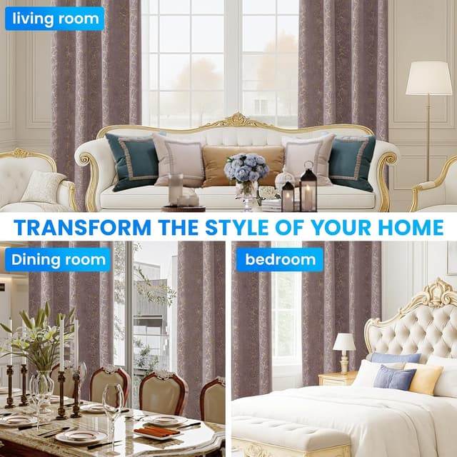 Thumbnail 6 de Ystyle rideau occultant velours 2×140