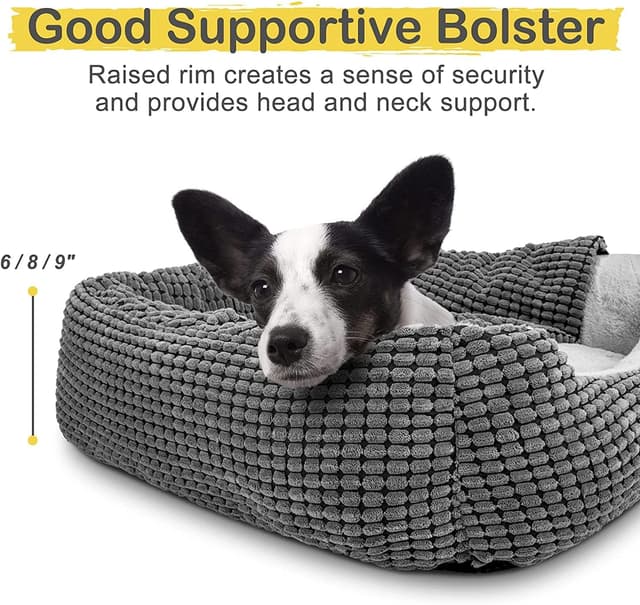 Detalle de JOEJOY dog bed hooded 76 x 61 cm