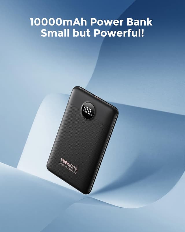 Detalle 2 de VEEKTOMX Power Bank 10000 mAh 22,5 W