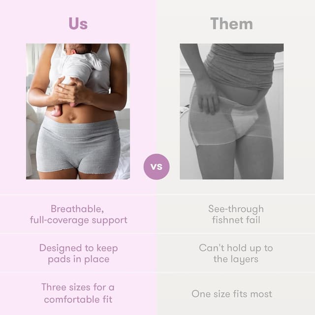 Thumbnail 6 de Frida Mom postpartum underwear pack (8-pack) seamless boyshorts, M/L (28–42 in)