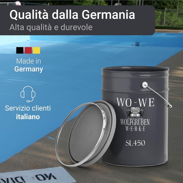 Thumbnail 4 de WO-WE Pittura per Piscina 5KG RAL 9010
