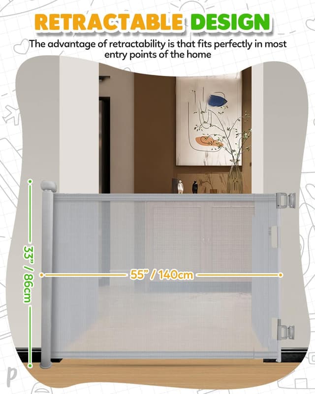 Thumbnail 1 de Trongle Stair Gate 85 cm tall extendable barrier for pets and babies