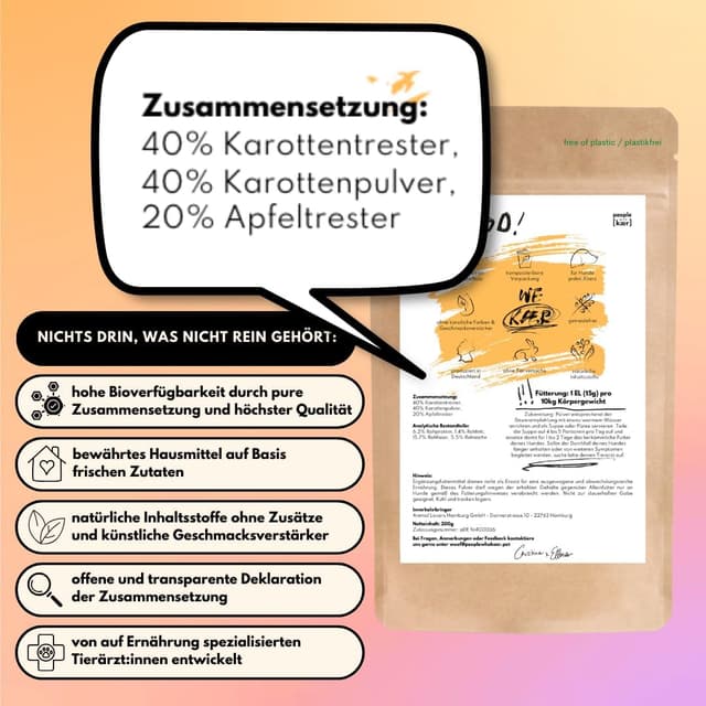 Thumbnail 3 de people who kaer Morosche Karottensuppe 200 g 🍲