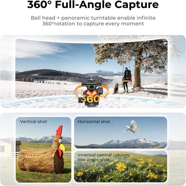 Thumbnail 4 de K&F CONCEPT A305A3+BH-40 treppiede 73 Pollici