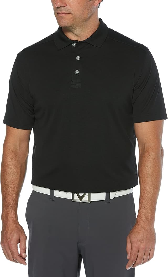 Detalle de Callaway Men’s Short Sleeve Core Performance Golf Polo Shirt with Sun Protection