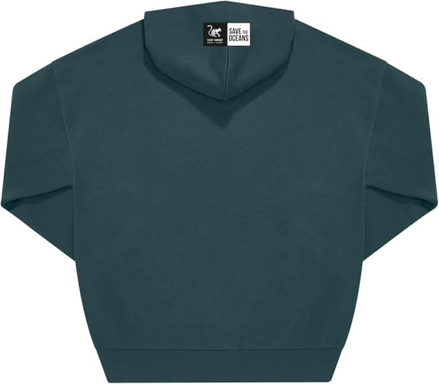 Detalle de Surf Monkey Hoodie à capuche oversize en coton biologique (sans cordon) – adulte