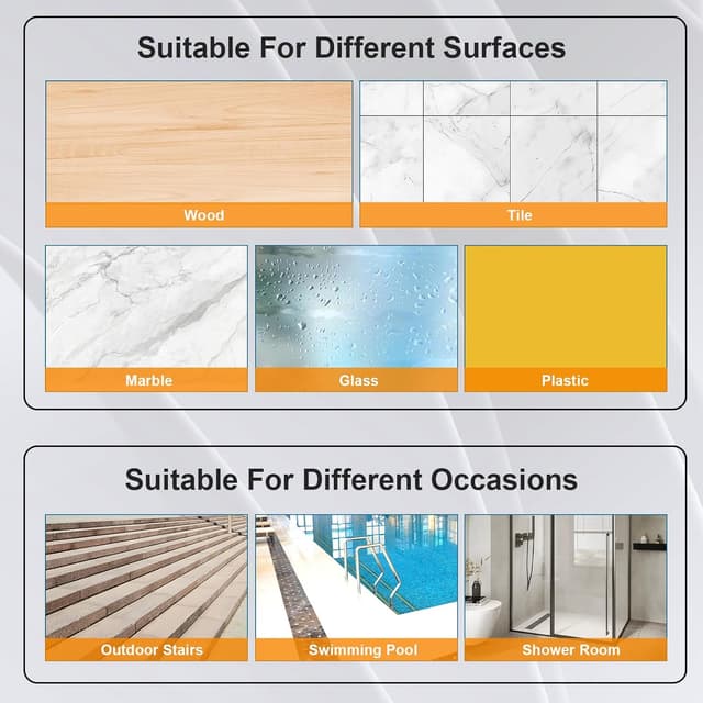 Detalle 1 de Cozary Tapis antidérapant escalier transparent 60x15 cm