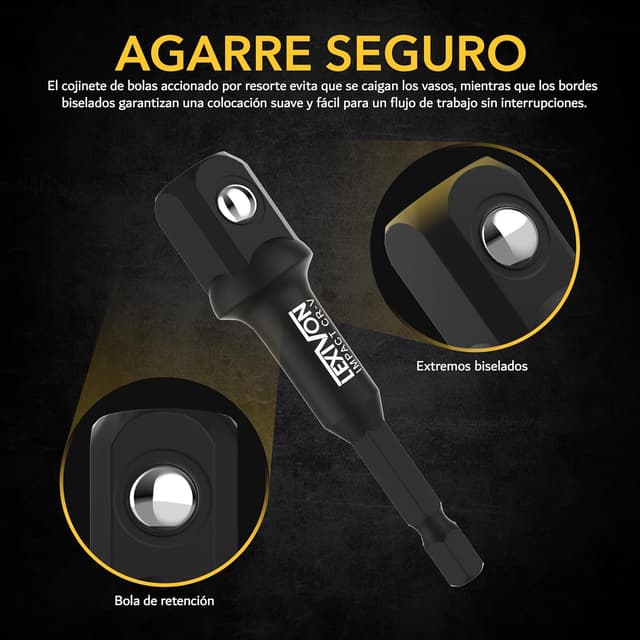 Thumbnail 3 de LEXIVON LX-104 adaptadores 4 piezas 1/4