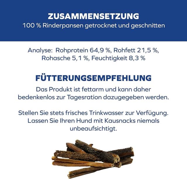 Thumbnail 5 de Schwenner Rinderpansen Hundesnack 1000 g 🍖