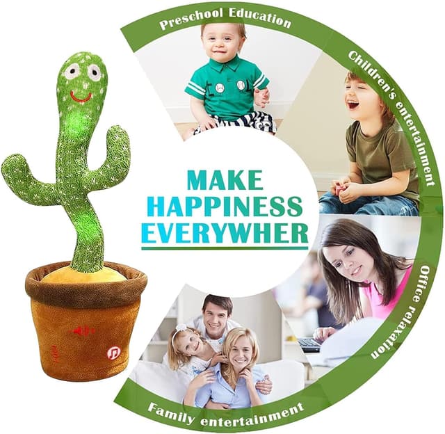 Detalle 2 de Sprechender Kaktus Spielzeug mit Aufnahme