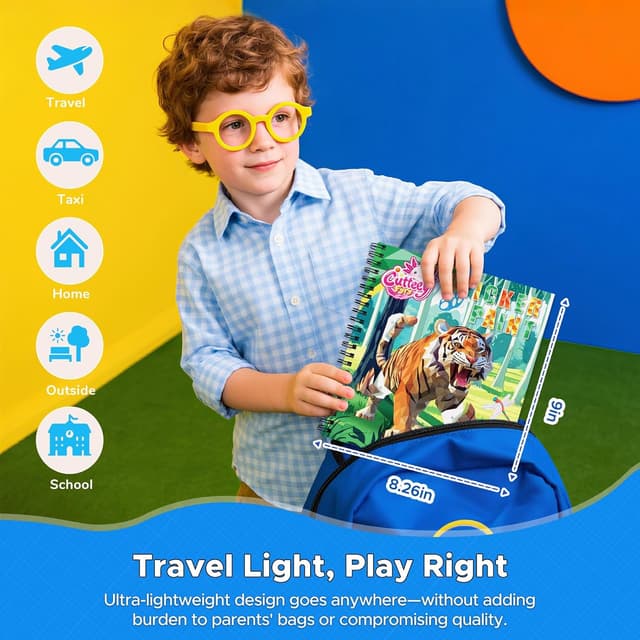 Detalle de Kinder Stickerbuch mit Geschichten, 4 Stück