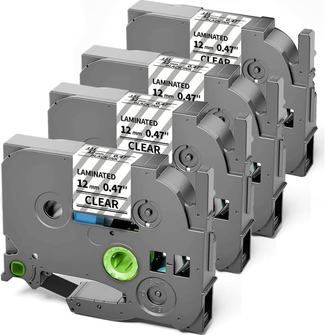 Detalle de TZe TZ Tape 12mm Laminated Clear 4-Pack