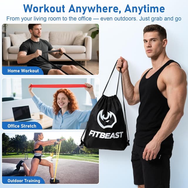 Thumbnail 5 de FitBeast Resistance Bands Set for Home Strength Training 🏋