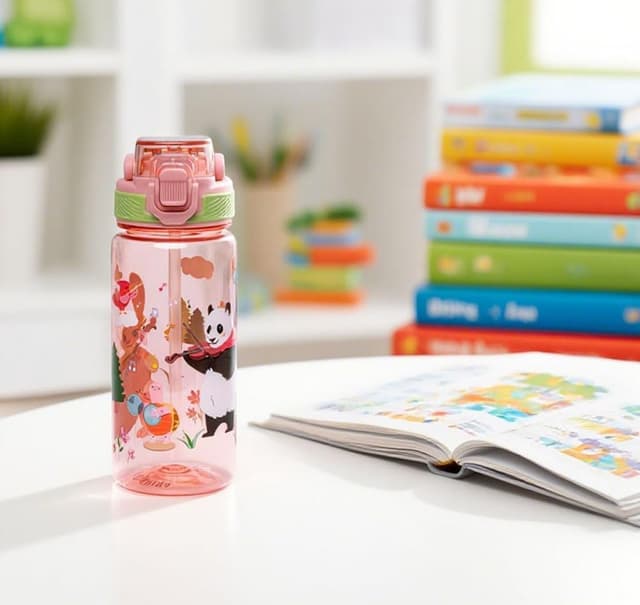 Thumbnail 5 de ANGVOOL Kids 600ml water bottle with straw