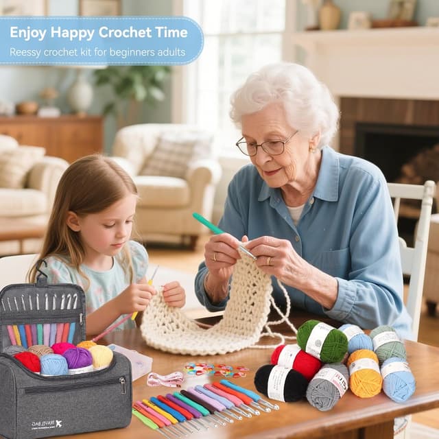 Thumbnail 6 de Reessy Crochet Kit for Beginners with 15×25g yarn