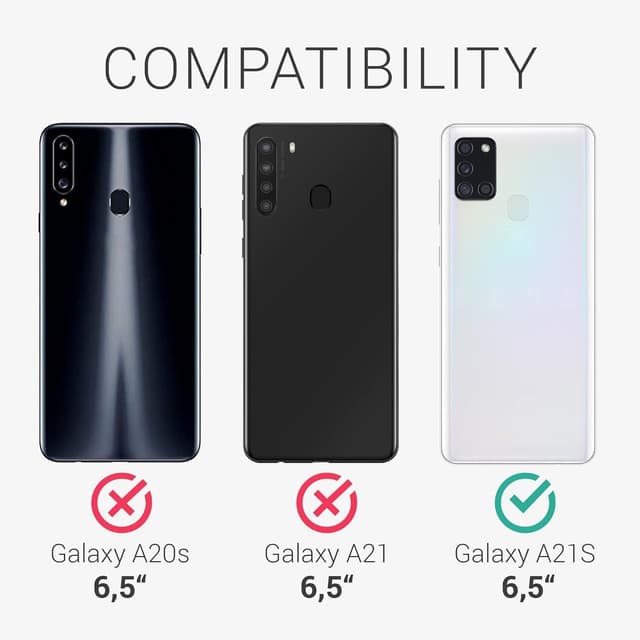 Detalle 2 de BOLELAW Hülle für Samsung Galaxy A21S – PU Leder Wallet Case mit Magnetverschluss, Standfunktion und Kartenfächern