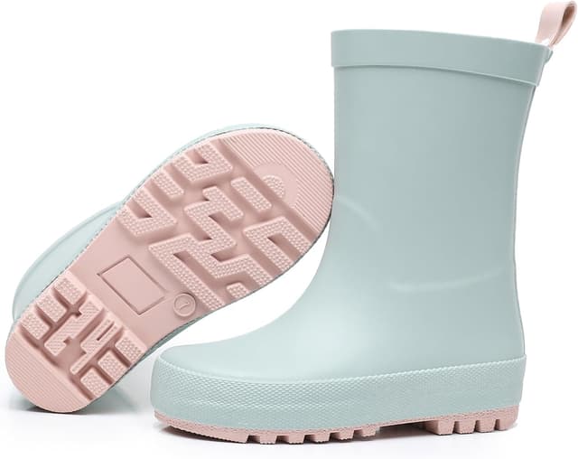Detalle 2 de RAINANGEL Toddler Rain Boots with Easy-On Handles - Waterproof Kids Wellies for Girls & Boys (Unisex)