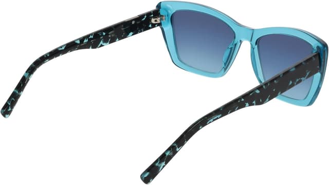 Detalle de DKNY Damen-Sonnenbrille mit Crystal Turquoise Eye, Größe 54 / Steg 17