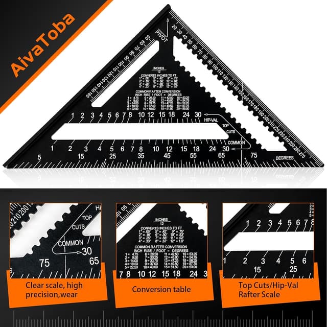 Detalle 2 de AivaToba Escuadra Carpintero 12 pulgadas