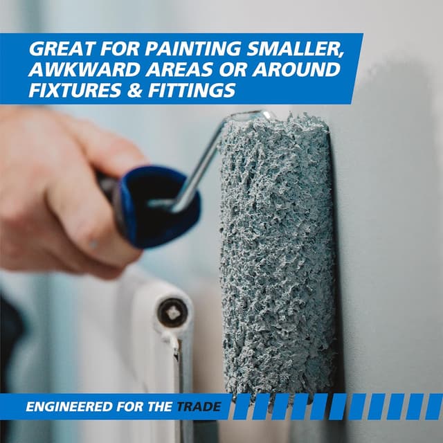 Detalle de Harris Trade Jumbo Mini Roller Set replacement sleeves, 5 pack (4 inch micropoly)