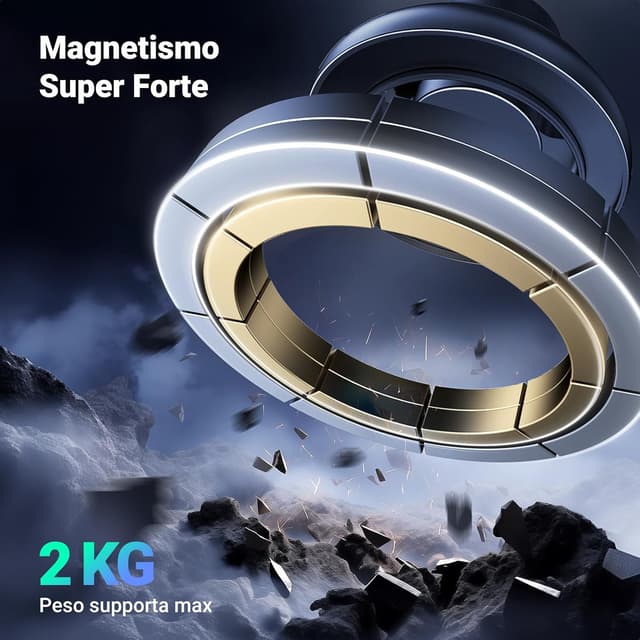 Detalle de UGREEN Supporto Telefono Auto Magsafe con staffa magnetica, altezza regolabile e rotazione 360°