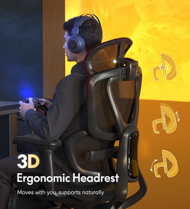 Thumbnail 4 de FLEXISPOT C5 Silla ergonómica con respaldo lumbar