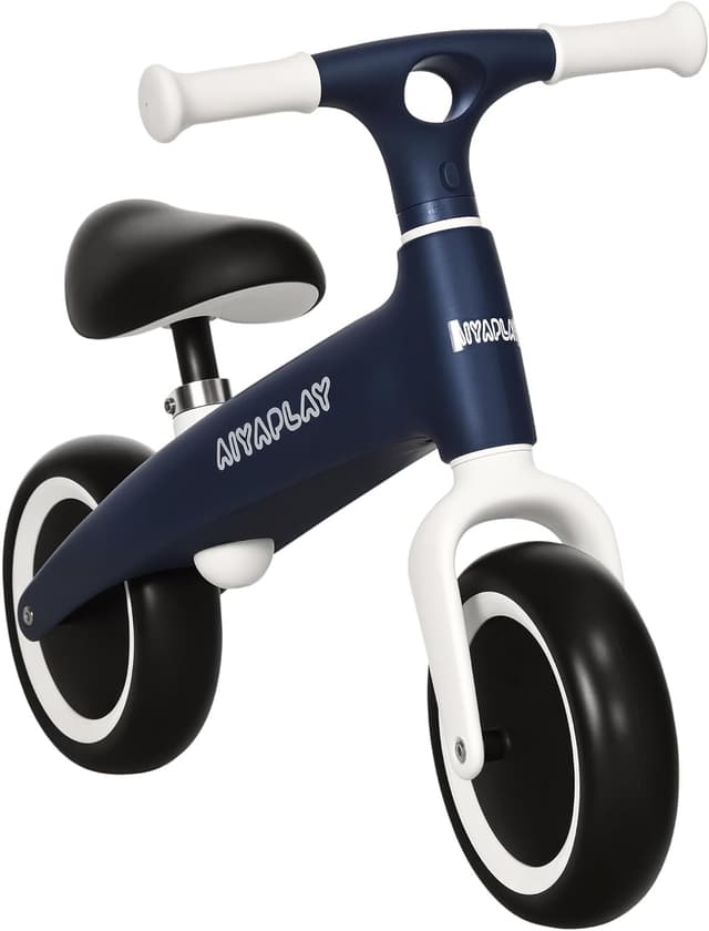 Detalle de AIYAPLAY draisienne vélo pour enfants sans pédales (siège réglable), bleu, jusqu’à 25 kg