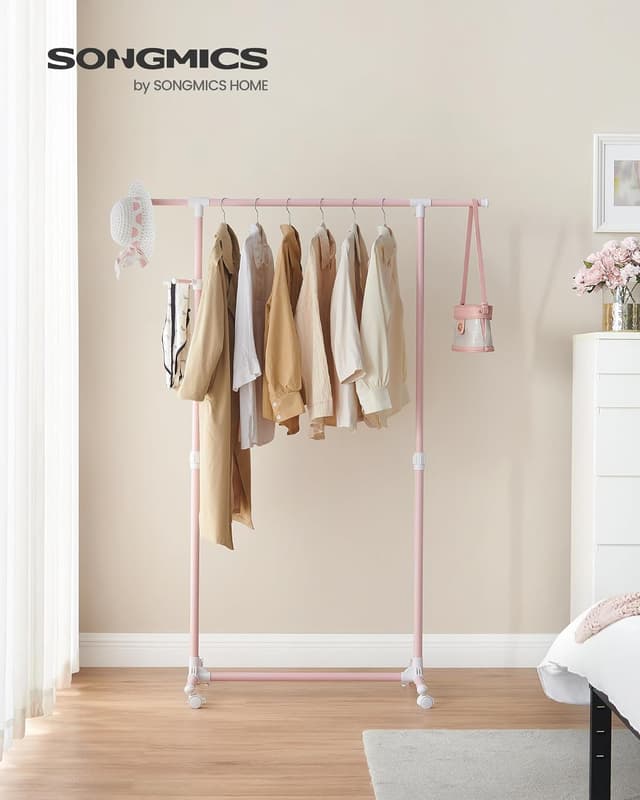 Detalle 2 de SONGMICS Perchero con Ruedas LLR001R02