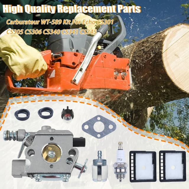 Detalle 2 de Mtanlo WT-589 carburetor kit for Echo chainsaws ⛽
