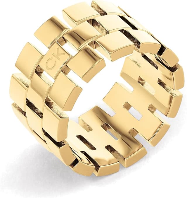Detalle 2 de Calvin Klein 35000324D anillo mujer colección Geometric 💍