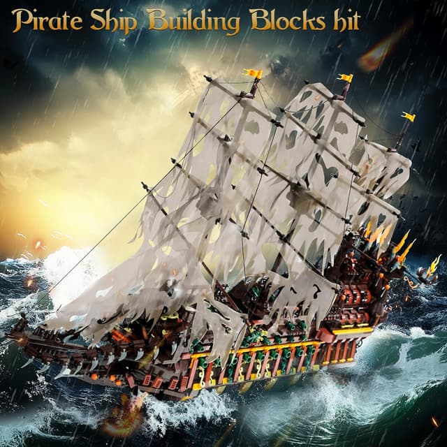 Detalle 2 de Mould King 13197 bateau pirate 4364 pièces