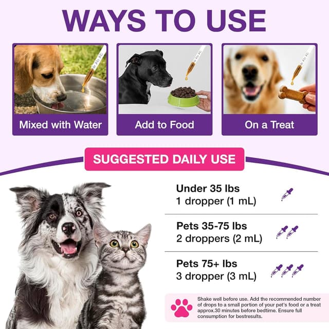 Thumbnail 6 de Melatonin für Haustiere Tropfen 60 g Hühnergeschmack