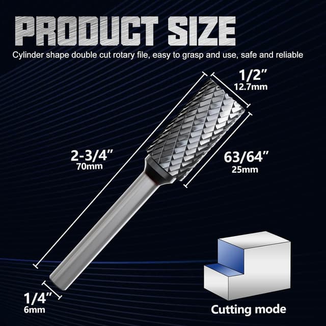 Thumbnail 1 de CATITO Cylinder End Cut Die Grinder Bit 72mm