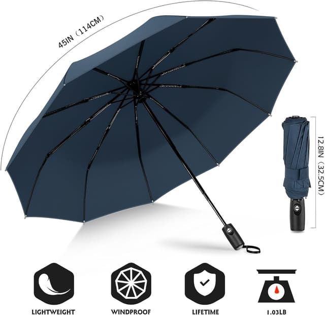 Thumbnail 1 de ZOMAKE paraguas plegable antiviento 470 g