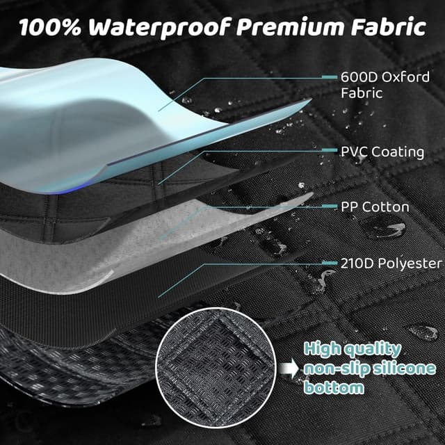 Detalle 2 de KYG XL Car Boot Protector for Dogs (Non-slip waterproof liner) 190 x 105 x 38cm