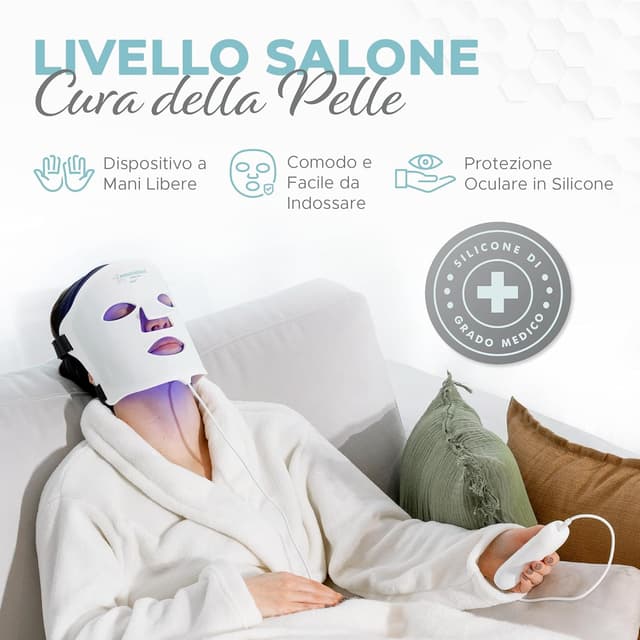 Thumbnail 6 de Nourished Bodynskin Maschera LED Viso 7 Colori 114 LED