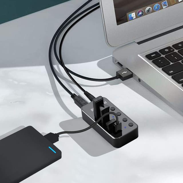 Thumbnail 4 de RSHTECH USB Hub Aktiv 3.0 4‑Port mit Netzteil