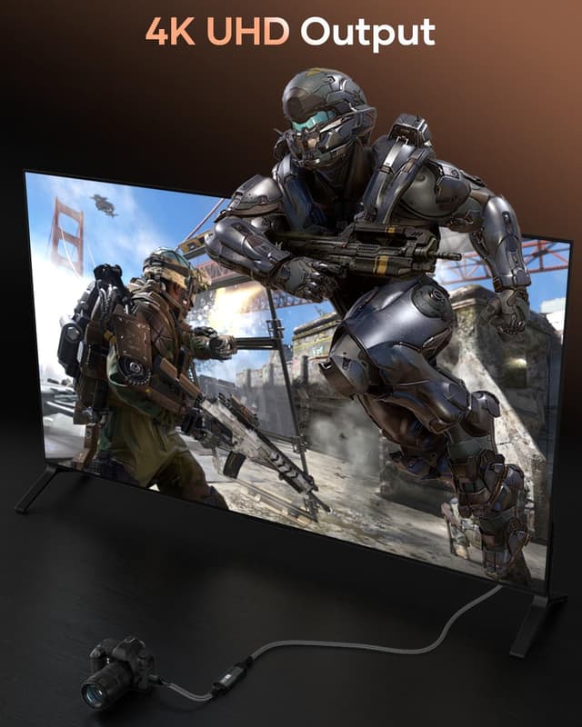 Detalle 1 de Nersligek Mini HDMI auf HDMI Adapter 4K 60 Hz